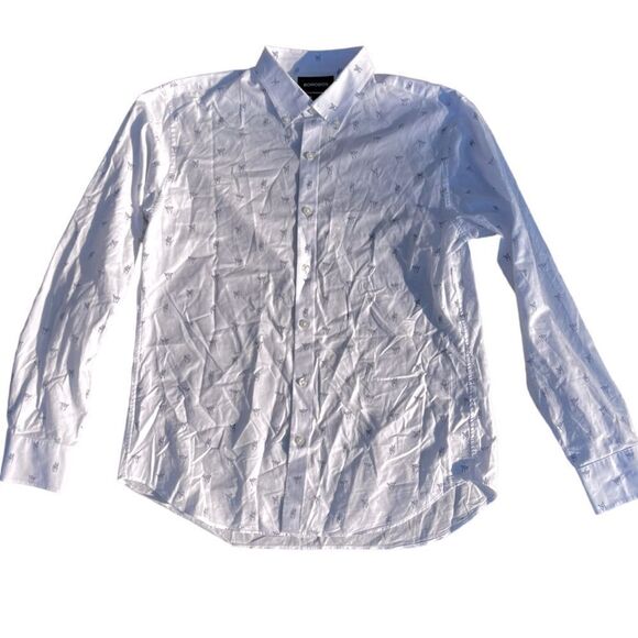 BONOBOS SHIRT, button Down, Hang loose print Size M Slim Fit - Picture 1 of 7